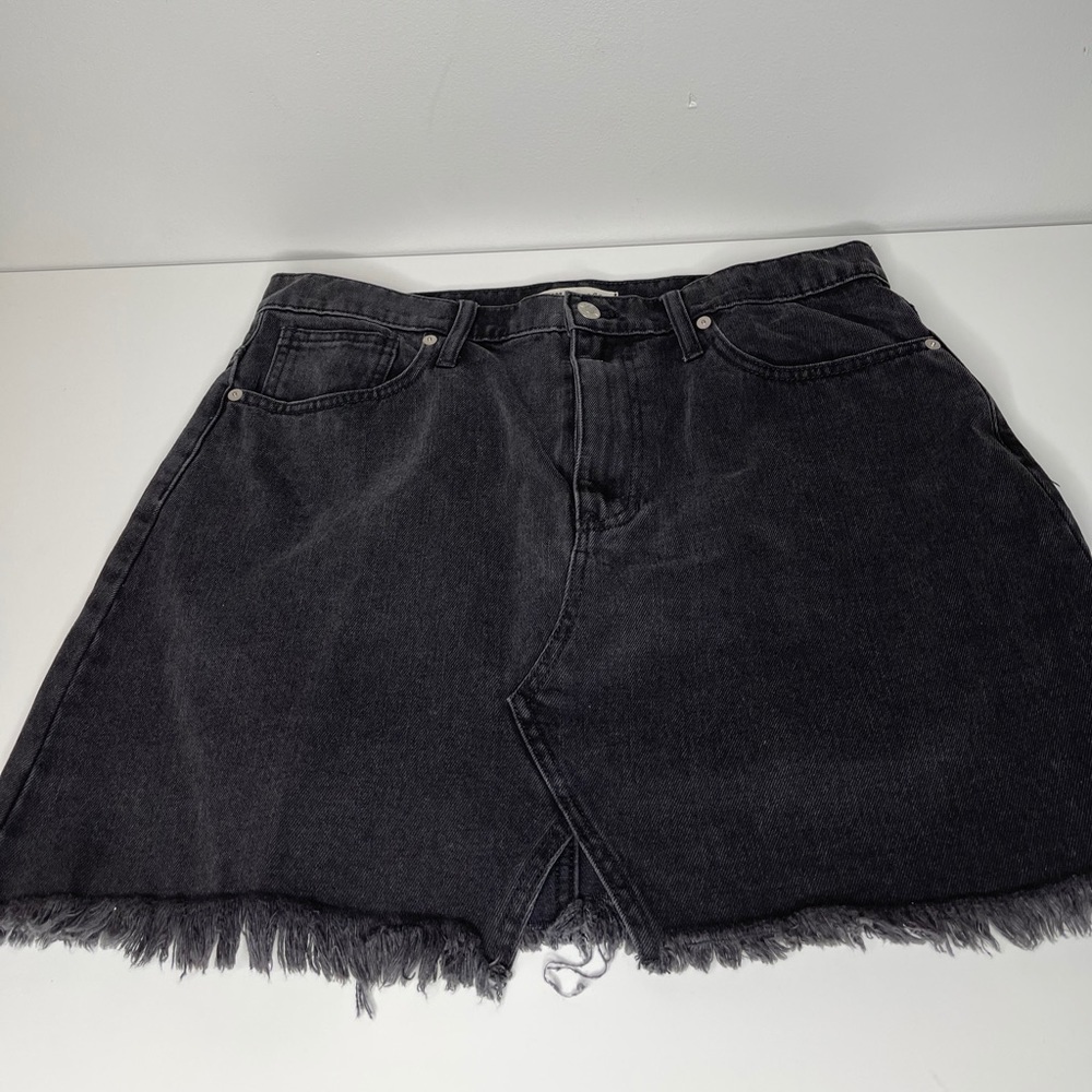 Madewell Rigid Denim A-Line Mini Skirt size 31
